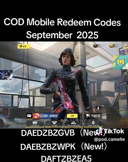 COD Mobile Redeem Codes for September 2025