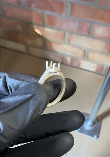 FIRST RING EXPERIMENTATION PART 2: Citrine stone set! Had to redo the prongs🫨 A few things noted ready for next time🤘🏽 #craft #jewelrymaking #silversmithing #jewellery #part2 #citrine #firsttry #ukjeweller #craftok #citrinering #wthelly #99