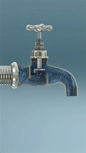 Faucet Working & Shut-Off System | Easy Plumbing Guide #3danimation