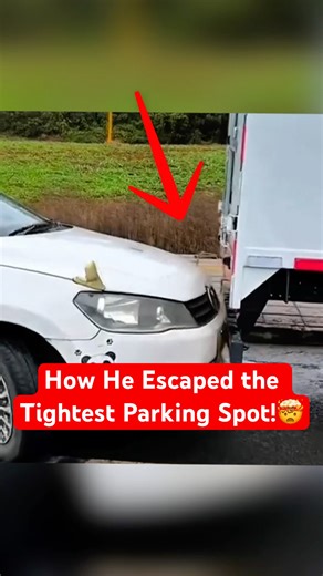 The Genius Trick To Escaped the Tightest Parking Spot