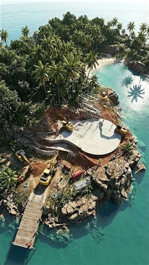 Luxury Villa Built on a Tropical Island.