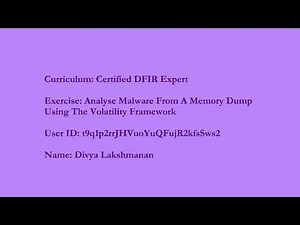 Analyze Malware From A Memory Dump Using The Volatility Framework