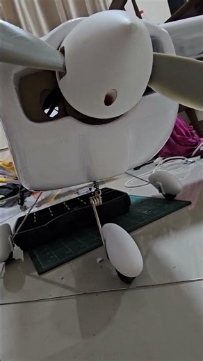 Cessna 182 Rc Plane Build #rcplane # #rc #diyrc #aviation #เครื่องบิน #flitetest #shorts #build