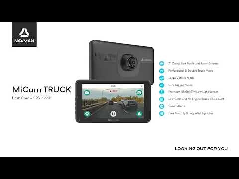 NAVMAN MiCam Truck Dashcam + GPS