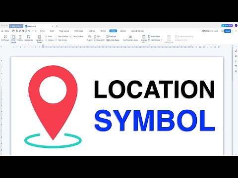 How to Add Location Symbol in WPS Office