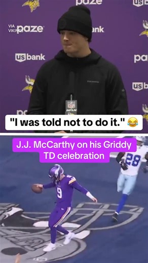 Vikings QB J.J. McCarthy breaks down his Griddy celebration in win vs. Cowboys 🕺 (via @vikings) | Yahoo Sports