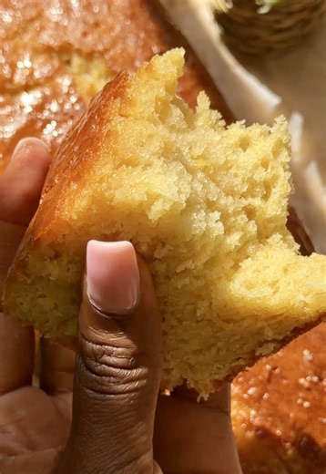 Lemon Yogurt Cake 🍋🍰 INGREDIENTS 1.5 Cups of Flour 3/4 Cup Yogurt 3 Yellow Lemons 🍋 Zest of 3 Lemons 1/2 Cup Sugar Pinch of salt 1.5 tsp Baking Powder 1/2 Cup Oil 2 Eggs SYRUP INGREDIENTS 1/2 Cup Sugar 3 Lemon Juice INSTRUCTIONS 1. Mix all ingredients and pour batter into baking dish lined with parchment paper. Bake for 40min at 170°C 2. ⁠For the Syrup, Mix Sugar & Lemon Juice, Stir until sugar is dissolved and turn off heat. Let it cool down abit 3. ⁠When the cake is done and still hot, poke