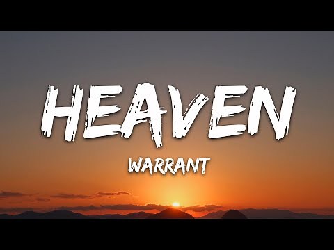 Warrant - Heaven (Lyrics)