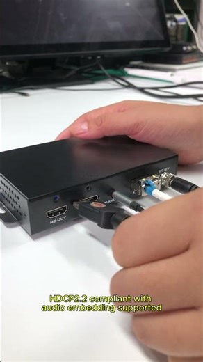 This 4K60 fiber extender supports 2km transmission with HDCP2.2 and audio embedding. #extender