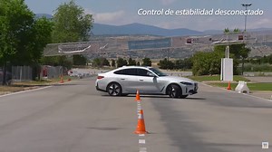 BMW i4 Embarrasses Itself in the Moose Test, It's Cone-ageddon