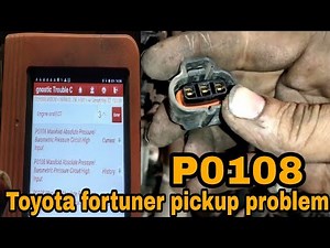 how to Toyota fortuner pickup problem p0108 manifold absolute pleasure barometric circuit high input