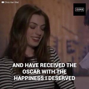 One of the peak moments in Anne Hathaway's career was when she won the Oscar for best supporting actress. However, she had to fake her happiness when she received the award. Inside, something was eating away at her mind, as can be seen in the ceremony recording. Her sadness is evident and several years later she confessed why she wasn’t happy when receiving the coveted prize. | Icons