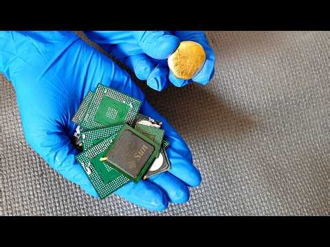 Methods for Extracting Pure Gold from Black IC Chips | Gold Recovery from Circuit Boards