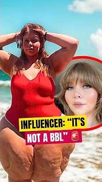 Influencer: “It’s Not A BBL” 🚨 #shorts #PrincessPear #BodyPositivity