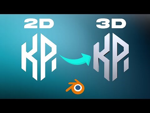 Blender Tutorial: How To Make A 2D Logo into a 3D Logo