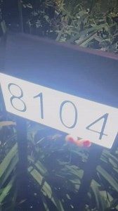 Solar Address Sign, Lighted House Numbers for Outside, LED Illuminated Address Plaque Outdoor Waterproof, 3-Color in 1 Wall Mounted & In Ground Address Numbers for House Yard Street