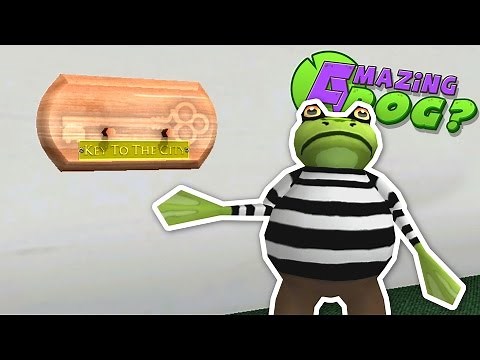 Stealing the Key to the City! - Let's Play The Amazing Frog Gameplay
