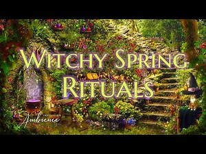Witchy Spring Rituals ASMR Ambience 🌿🦉 Forest Lair of the Good Witch ✨ Cozy Witch Aesthetics