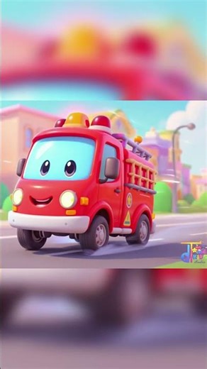 The fire truck goes nee-naw nee-naw! #shorts #kidssongs #toddlerlearning