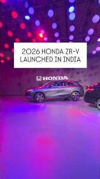 2026 #Honda #ZRV launched in India