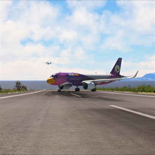 Just Make For Entertainment Purpose A-320 About to Takeoff & The Tiny Aircraft Landing Same Runway | 𝗕 𝗟 𝗔 𝗖 𝗞 𝟰 𝟮 𝟬