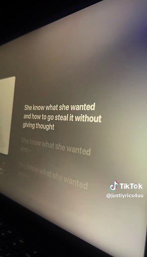 Part 605 | She Know What She Wanted #lyrics #music #applemusic #lipsync #fyp