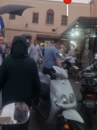 Exploring Marrakech Medina on a Motorbike