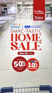 1.2K views · 675 reactions | SAVE BIG on best-selling essentials at the SMAC-tastic Home Sale happening ONLY this NOV 15 and discover amazing finds at marked-down prices  FOR SMAC members, ENJOY an EXTRA 10% discounts on ALL ITEMS! Hurry, this ONE-DAY sale is the one you've been waiting for⚡️ We’ve Got It All For Your Home at #SMHome! Shop SM anytime, anywhere.  Personal Shopper  In-store | SM Home | Facebook