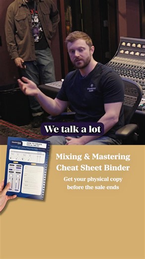 Mixing & Mastering Cheat Sheet Binder If you want to stop second-guessing every move you make, and start getting clarity on what's preventing your music from sounding professional... Then we think you'll love this book. Each page is designed to instantly level up your mixes. It covers EQ, compression, reverb, vocal mixing, workflow, prep, gain staging, plugin suggestions and more. These cheat sheets aren’t paint by number instructions, like “boost this frequency” or “set your attack time to X”..