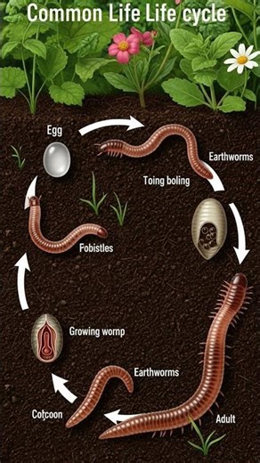 life cycle of worm #worms