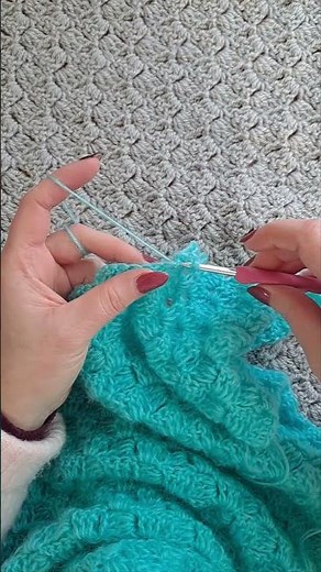 CROCHET Crochet Easy C2C shawl 💕🎀💙 #crochet #shortsyoutube #short #diy