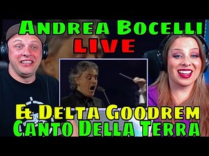 First Time Hearing Canto Della Terra - Andrea Bocelli & Delta Goodrem (live) THE WOLF HUNTERZ REACT