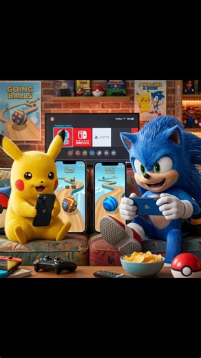 impossible level in going balls ⚽#game#pikachu #gameplay #sonic