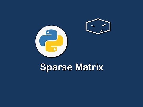 sparse matrix in python 😀