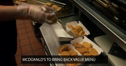 McDonald's to bring back Value Menu