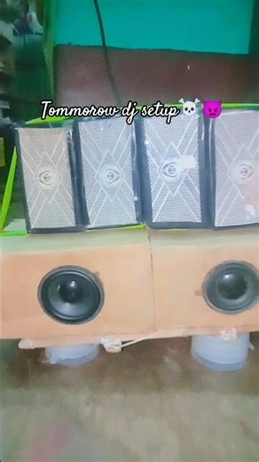 speaker check new testing song 2026 ☠️👿 tomorrow DJ setup #djspeaker #speakersetup #poweredspeaker