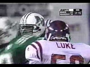 Marshall Thundering Herd - McCloud tackle 1997 MCB