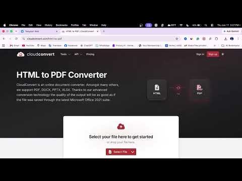 How to Save HTML as PDF on PC or Laptop