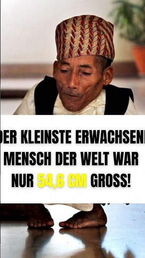 Did you know that the shortest adult in the world was only 54.6 centimeters tall?