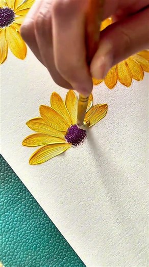 Easy One Stroke Flower Painting 🌼 Beginner Friend