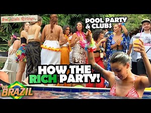 How the rich people party in Rio!🇧🇷| Best nightclubs, safest area and pool party