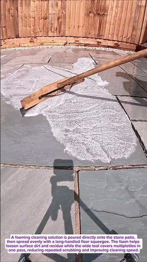Simple Foam Trick Makes Patio Cleaning Look Effortless