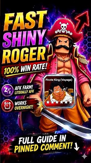 GET Shiny Roger FAST ⚡ 100% Win Rate Macro Guide (UTDX) #utdx #roblox