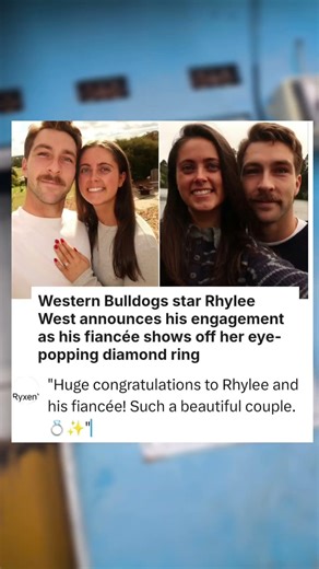 Western Bulldogs star Rhylee West announces his engagement as ... #viral #trending #celebrity