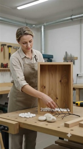 Hazel Built a DIY Illuminated Wood Wall Niche Shadow Box — Handmade Decorative Display