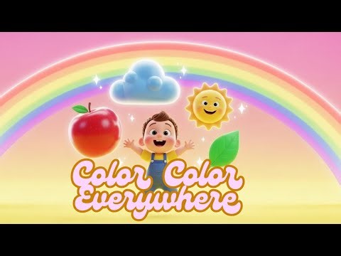 🎨 Color Color Everywhere! | Kids Song to Learn Colors | Fun Learning for Toddlers (Age 3+)