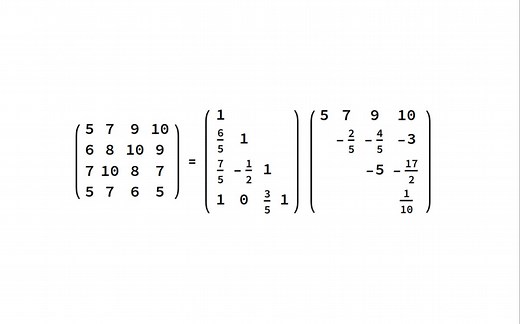 Doolittle 分解和 Crout 分解
