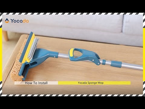 Yocada sponge mop installation video✌