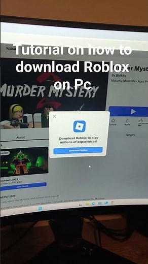 Tutorial on how to download Roblox on Pc