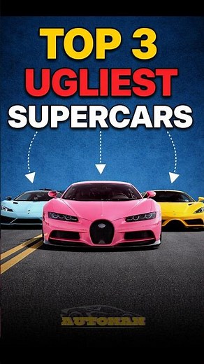 Top 3 UGLIEST Supercars Ever Made #cars #shorts